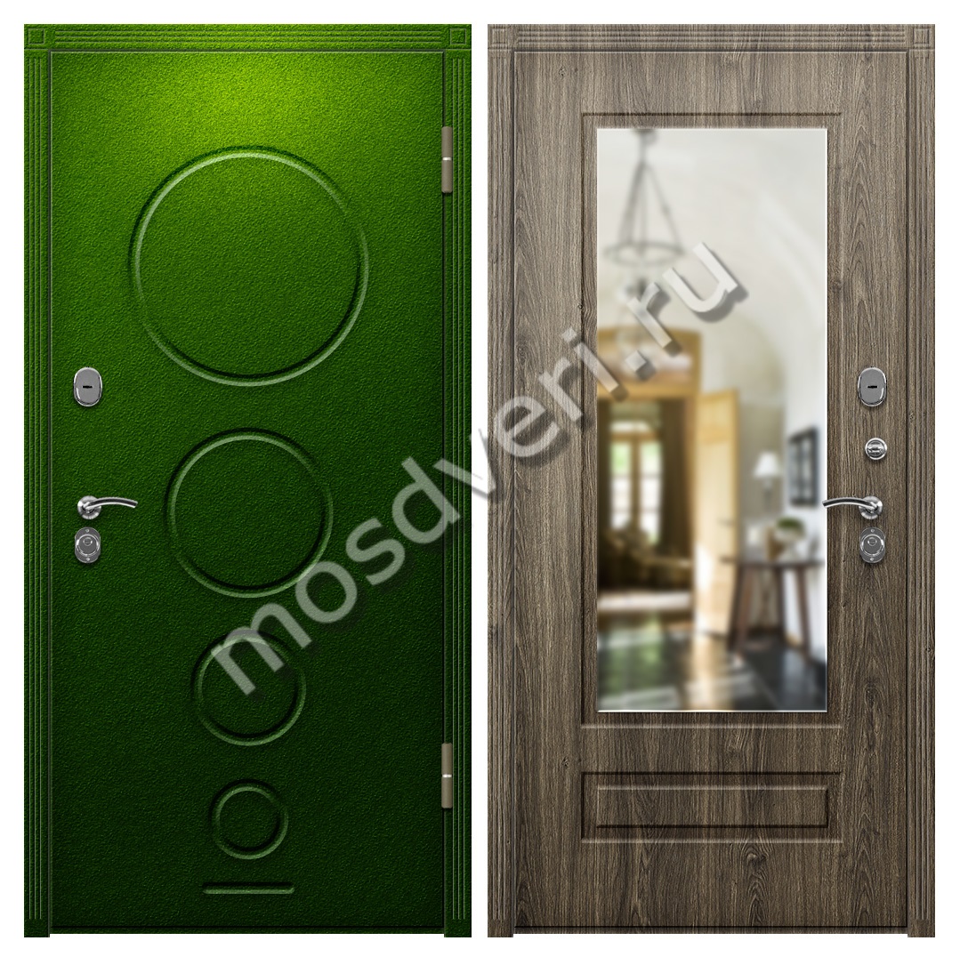 Дверь в коттедж порошковое напыление и МДФ - купить от производителя Мосдвери Дверь в коттедж порошковое напыление и МДФ