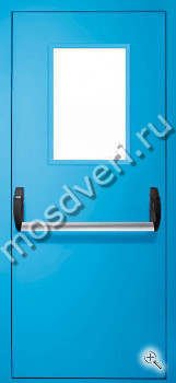 Дверь противопожарная остекленная с системой антипаника - купить от производителя Мосдвери Дверь противопожарная остекленная с системой антипаника