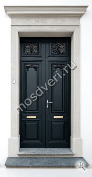 Входная дверь в частный дом двухстворчатая - купить от производителя Мосдвери Входная дверь в частный дом двухстворчатая