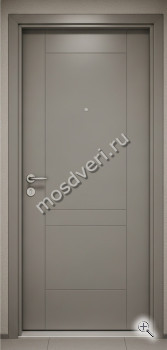 Современная входная дверь в дом серая - купить от производителя Мосдвери Современная входная дверь в дом серая