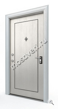 Красивая входная дверь с вензелем КДД-001 - купить от производителя Мосдвери Красивая входная дверь с вензелем КДД-001